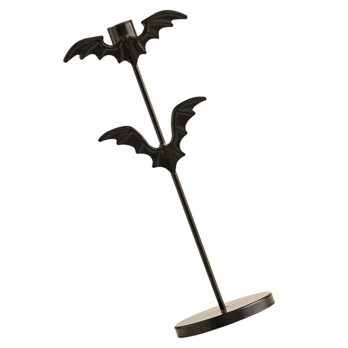 Halloween Decorative Iron Bat Candle Holders Taper-L