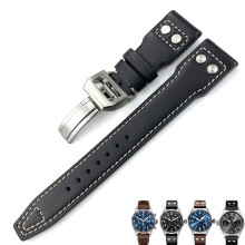 Watch strap made of leather, calf leather, 21 mm, 22 mm, suitable for IWC Big Pilot IW5009 IW5103, 21 mm, agate