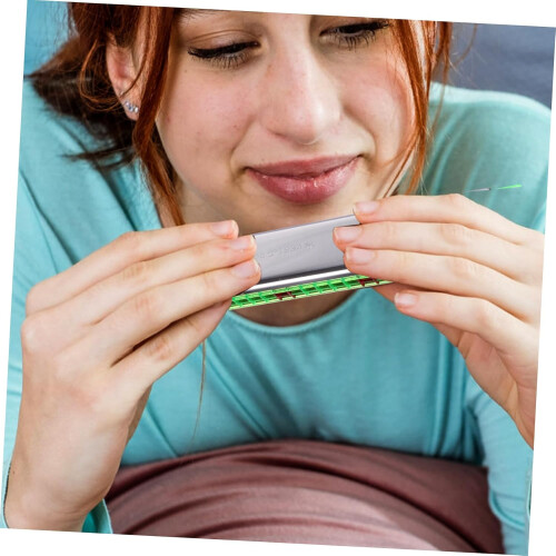 1 x 24 Double Row 24Hole Harmonica Starter Harmonica Brain Toy Musical Instruments Children's Toy Creative Harmonica Portable Harmonica 1