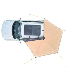 Toldo 270 Graus 3,19 x 2,10 m Retrátil e Impermeável-Duoku-Proteção UV50+ com Bolsa de Armazenamento, Abrigo Autoportante