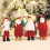 Kerstmannen Standbeeld Kerst Decoratieve-Witte kleren vasthouden 2