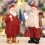 Kerstmannen Standbeeld Kerst Decoratieve-Witte kleren vasthouden 6