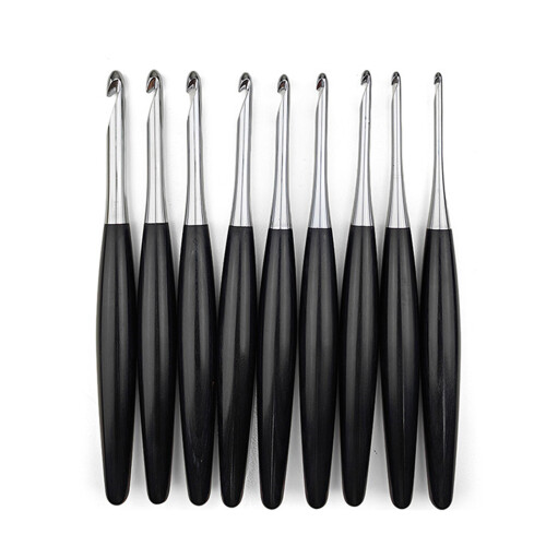 1 Set 3.5mm-8.0mm Crochet Hook Set Ergonomical Crochet Needle