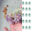 50 Pcs Gradient Glass Petals Art Supplies-Sky blue gradient 2