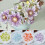 50 Pcs Gradient Glass Petals Art Supplies-Sky blue gradient 4