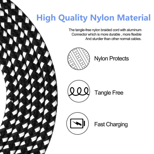 Revolutionize Your Charging Experience, High-purity Copper Core Lightning Cables, Assorted Lengths for Versatile Use, Overcharge Protection, Stable 2