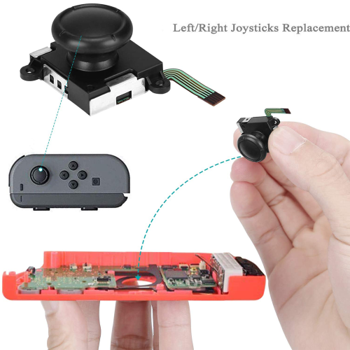 Joystick με αισθητήριο εφέ Hall, στρατιωτικής ποιότητας διόρθωση ολίσθησης μοχλού για 2
