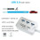 Hub USB 3.0 em alumínio, design elegante para Mac e PC, conectividade multidispositivo hot-swappable. 3