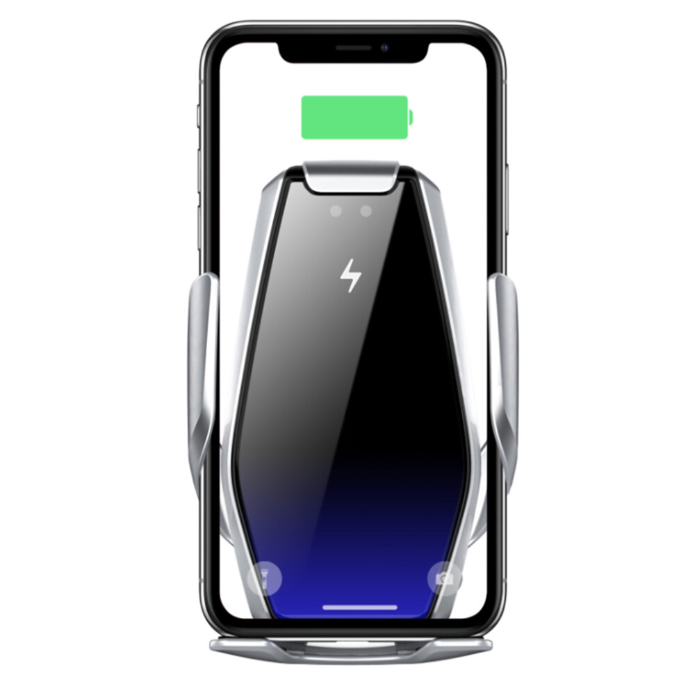 Wireless Car Charger With Intelligent Dual Control, 15W Fast Charge, Auto-Clamping Mechanism, 360 Rotation, Compatibility With Qi-Enabled Devices 9405630831290