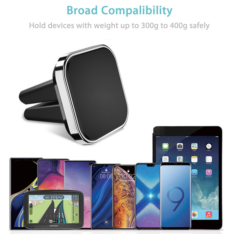 Universal Compatibility, Strong Magnetic Attraction: Magnetic Car Phone Mount For Dashboard Or Air Vent, 360 Rotation, Powerful Neodymium Magnet, 9128293376464