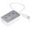Hub USB 3.0 em alumínio, design elegante para Mac e PC, conectividade multidispositivo hot-swappable. 1