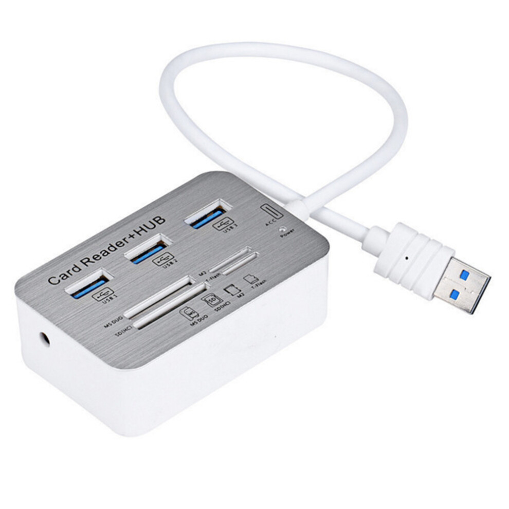 Aluminum Usb 3.0 Hub, Elegant Design For Mac And Pc, Hot-Swappable Multi-Device Connectivity 9128293547796