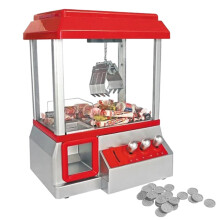 Small stollen machine for ribbing toys in fair design, easily portable, play arch machine Portable size with nostalgic music and coins