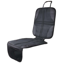 Chránič autosedačky s plnou ochranou, 1 ks, vodotěsný polyester 600D, protiskluzový design, okraj z umělé kůže, úložná kapsa,