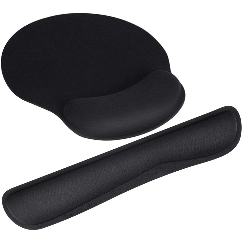 Computer Gaming Accessory Memory Foam Wrist Rest, 10X9.1x0.98 In, Breathable Surface, Textured Rubber Base For Uninterrupted Gaming Sessions, 9405630497366