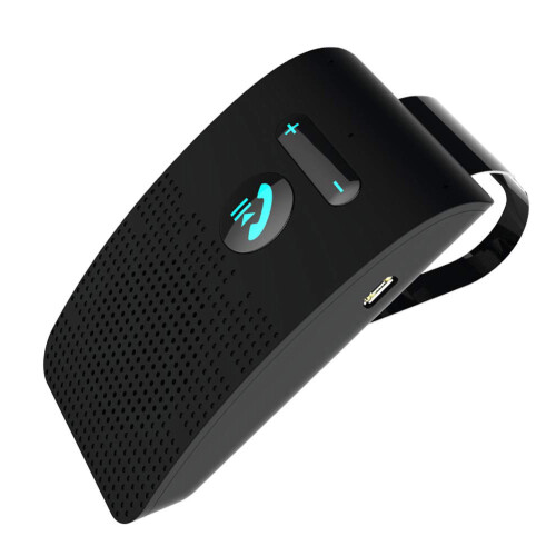 Handsfree Car Speaker with Bluetooth Range Vibration Sensor Automatic Answering Noise Reduction Navigation Reminder Broadcast for Smartphones Tablets 1