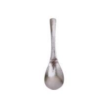 Portable Metal Soup Spoon Outdoors Cooking-Titanium silver S