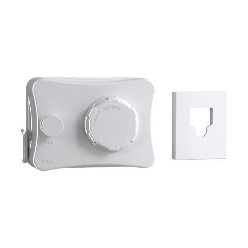 Retractable Clothesline Large Load Capacity Adjustable-White
