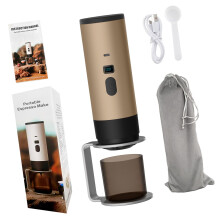 Automatic Capsuled Coffee Maker With Heating Function-champagne