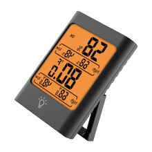 Digitale thermometers-hygrometer met dubbel display en-Zwart