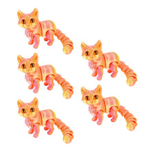 Flexibele Gewrichten Gelede Katten Fidgety-Droom Oranje