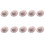 10Pcs Small Unpainted Hat 5.8cm Light Weight Fabric Hat-Pink 1
