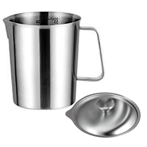 Rustproof Nonrust Steel Kitchen Scale Cup With Spill-1000ml