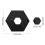Hexagonal Planter Feet Pads Invisible Design Nonslip Adjustable 3