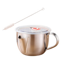 304 Steel Oil Soup Filter Strainer Separator Bowl with Lid and