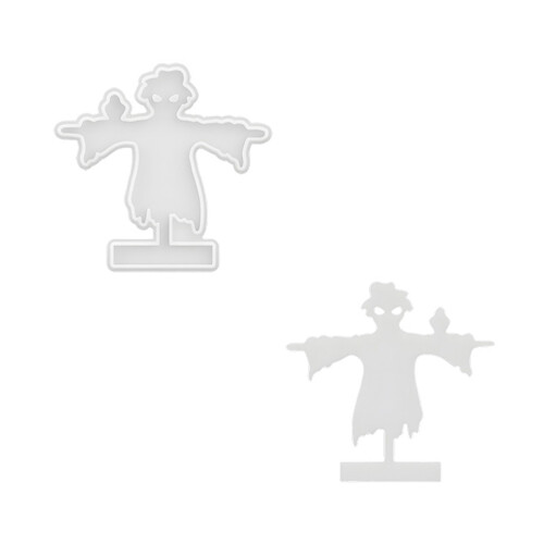 Halloween-Kerzenhalter-Formen,-Vogelscheuche