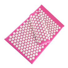 Lotus Acupressure Massage Mat Cushion Stress Relief Body Massage Promotes Blood Circulation Acupuncture Pad with Carry Bag Pink