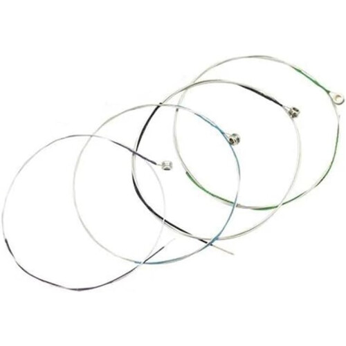 4Piece Violin Accessories Set for Beginners  Stainless Steel Mercerized SilverWound Strings, Replacement Parts for String Instruments 1