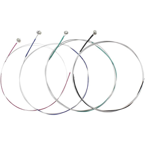 4Piece Violin Accessories Set for Beginners  Stainless Steel Mercerized SilverWound Strings, Replacement Parts for String Instruments 2