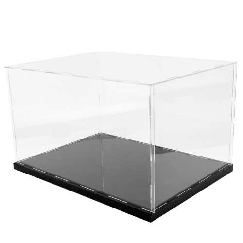 2 Pcs Display Box Cover Showcase Acrylic -