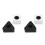 2 Pcs Logo Microphone Child Square Cube Shaped Interview Stand 11