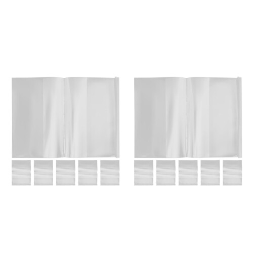 2 Pack Adjustable Book Cover Transparent Exercise Reusable Covers 1