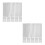 2 Pack Adjustable Book Cover Transparent Exercise Reusable Covers 6