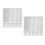 2 Pack Adjustable Book Cover Transparent Exercise Reusable Covers 7
