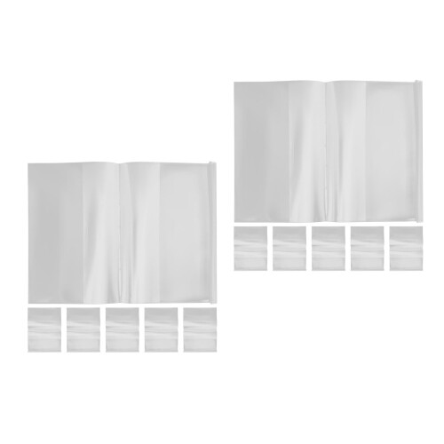 2 Pack Adjustable Book Cover Transparent Exercise Reusable Covers 2