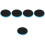 5pcs Ballet Board Turntable Training Disc Pattern Nylon 6