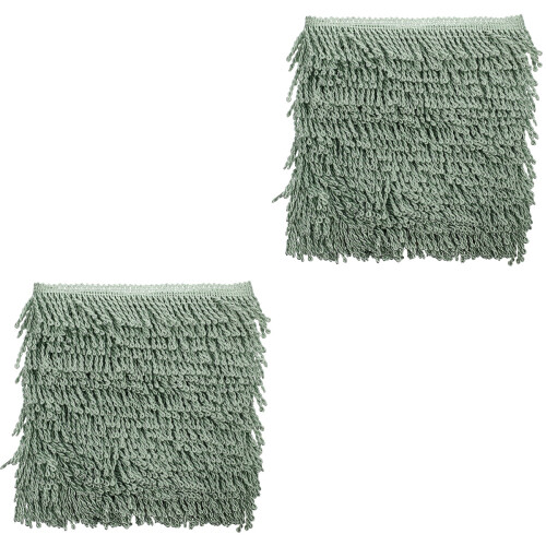 2 Rolls Fringe Fringe Lace Baffle Gift Bride Polyester Yarn 2