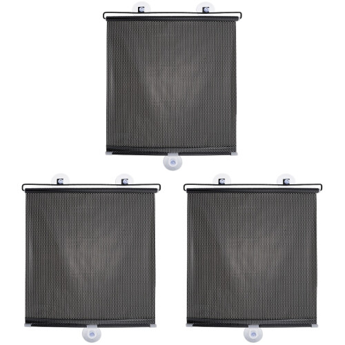 3 Sets Suction Cup Blackout Blinds Temporary Roller Shades Balcony 1