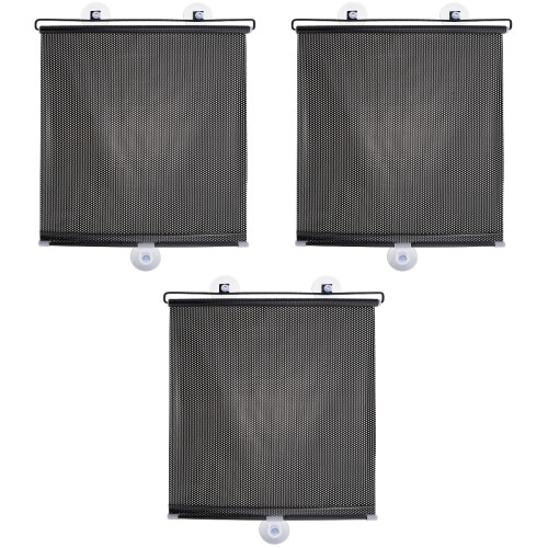 3 Sets Suction Cup Blackout Blinds Temporary Roller Shades Balcony 2