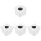 4 Pieces Interview Microphone Prop Holder Cover Stand White 4