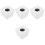 4 Pieces Interview Microphone Prop Holder Cover Stand White 5