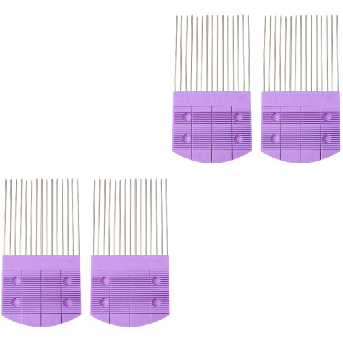 4 Pcs Paper Device Quilting Crafts Purple Plastic 2