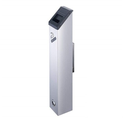 Stainless Steel Wall Mounted Cigarette, Ash Receptacle, Commercial Butt Receptacles
