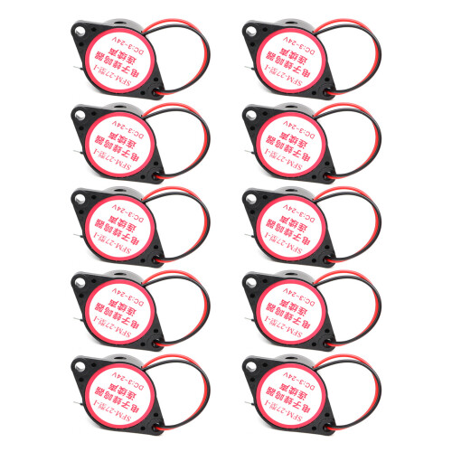 Buzzers piézo-électriques à décibels élevés, 10 pièces, pour