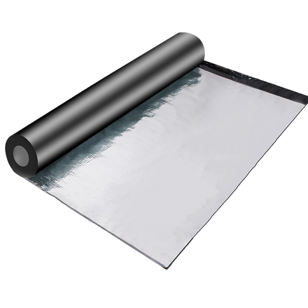 Selfadhesive Asphalt Water Proof Roof Tape Bitumen Tape Insulation Aluminium Foil Underlayment 1X2m Silver 1.5Mm 9426802323559
