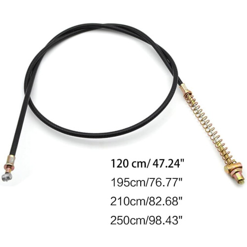 Electric Scooter and ATV Front Rear Drum Brake Cable, Easy Replacement, 1.25m Multiple Lengths 1